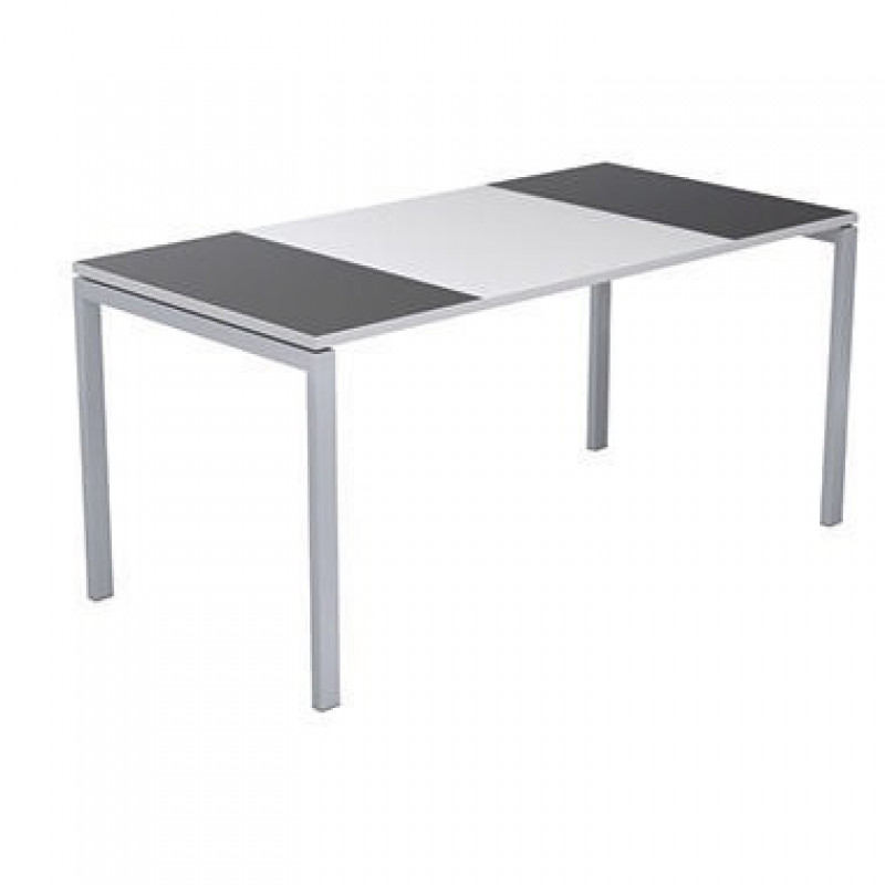 easyDesk Schreibtisch B160.13.13.11 160cm weiß/anthrazit easyDesk Schreibtisch B160.13.13.11 160cm weiß/anthrazit