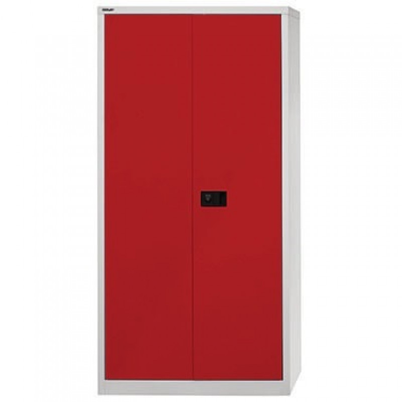 Bisley Flügeltürenschrank Universal E782A04B6506 5OH l.gr/kardinalrot