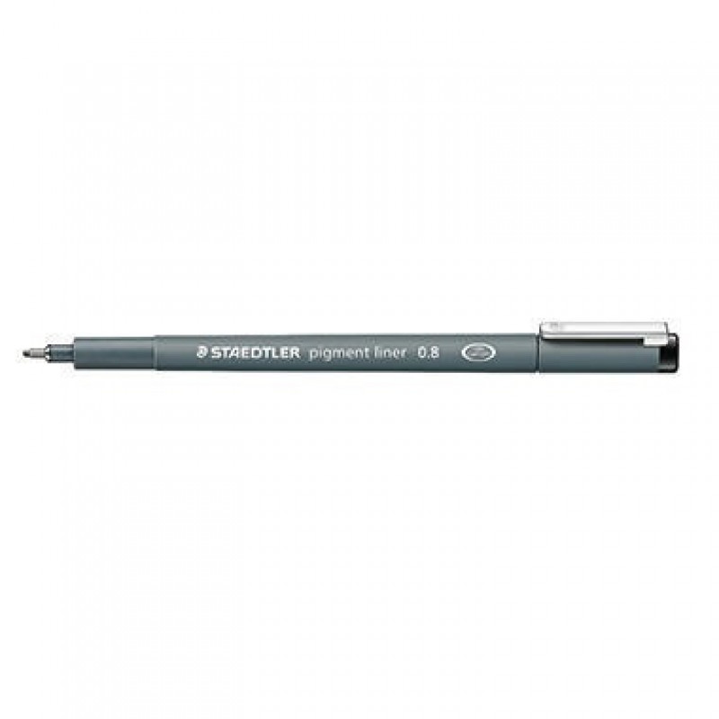 STAEDTLER Fineliner pigment liner 308 08-9 0,8mm schwarz STAEDTLER Fineliner pigment liner 308 08-9 0,8mm schwarz