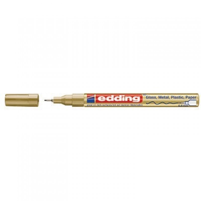 edding Lackmarker 780 4-780053 0,8mm Rundspitze permanent gold edding Lackmarker 780 4-780053 0,8mm Rundspitze permanent gold