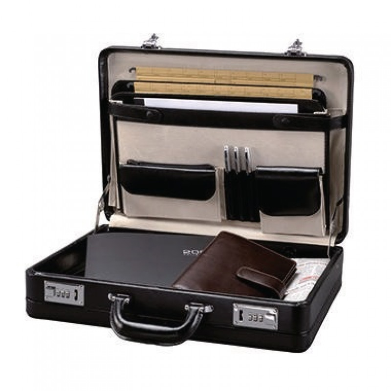 Travel Line Aktenkoffer Rom TL430214290 Leder schwarz Travel Line Aktenkoffer Rom TL430214290 Leder schwarz