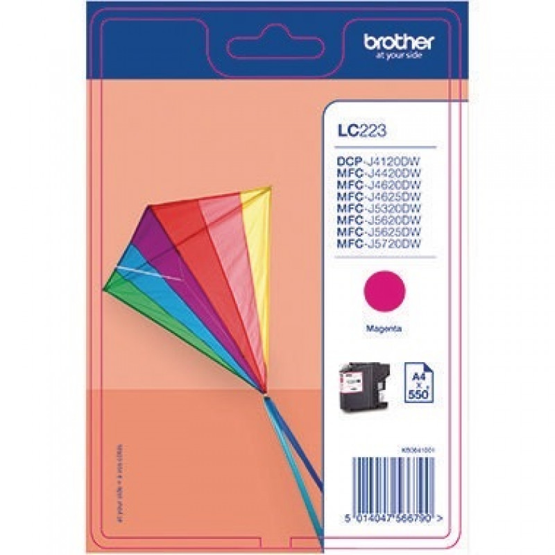 Brother Tintenpatrone LC223M 550 Seiten magenta