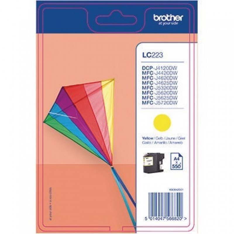 Brother Tintenpatrone LC223Y 550 Seiten gelb Brother Tintenpatrone LC223Y 550 Seiten gelb