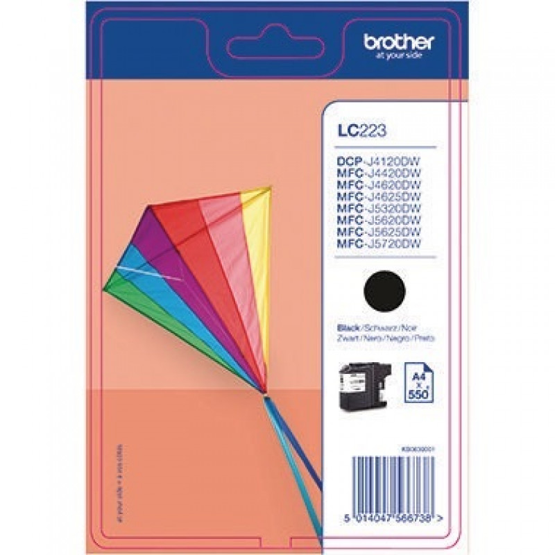 Brother Tintenpatrone LC223BK 550 Seiten schwarz Brother Tintenpatrone LC223BK 550 Seiten schwarz