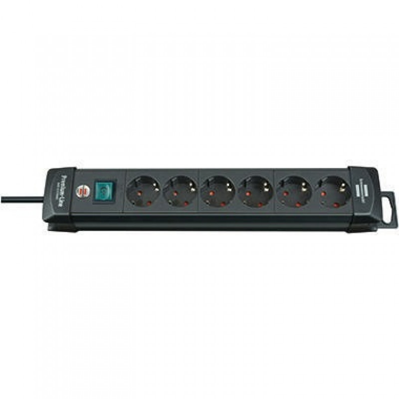 brennenstuhl Steckdosenleiste Premium-Line 1951160100 6fach sw brennenstuhl Steckdosenleiste Premium-Line 1951160100 6fach sw