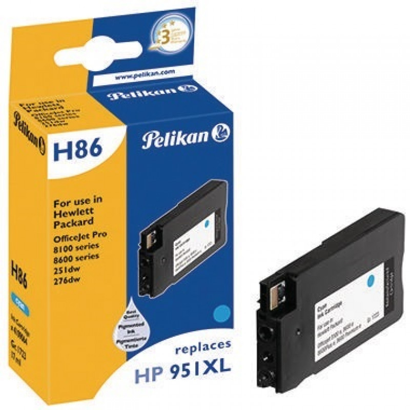 Pelikan Tintenpatrone 4109064 H86 wie HP 951XL 17ml cyan Pelikan Tintenpatrone 4109064 H86 wie HP 951XL 17ml cyan