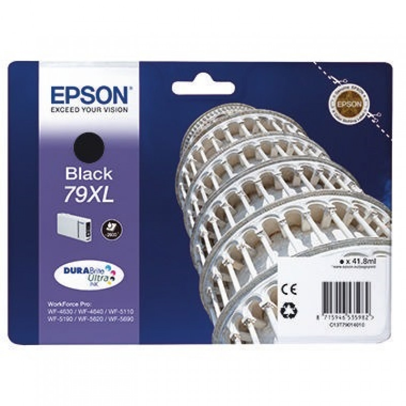 Epson Tintenpatrone C13T79014010 Nr.79XL 2.600Seiten schwarz Epson Tintenpatrone C13T79014010 Nr.79XL 2.600Seiten schwarz