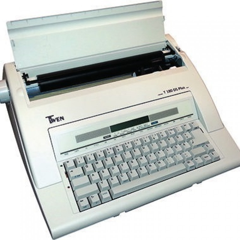 TWEN Schreibmaschine T 180DS Plus 583 mit Display portable weiß TWEN Schreibmaschine T 180DS Plus 583 mit Display portable weiß