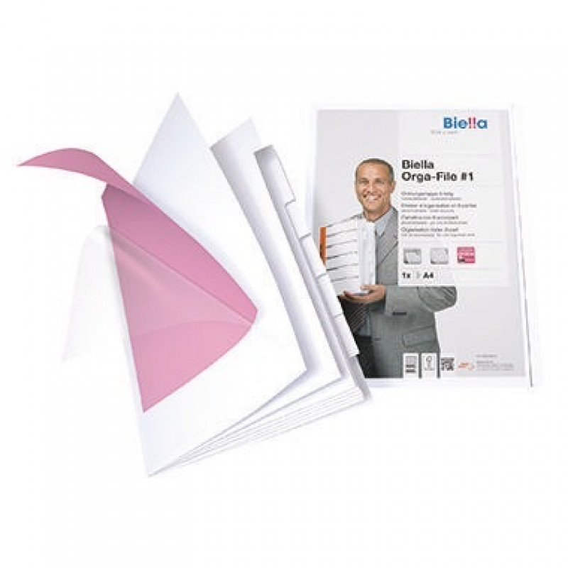 Biella Ordnungsmappe Orga File 324406.01 DIN A4 6Fächer weiß Biella Ordnungsmappe Orga File 324406.01 DIN A4 6Fächer weiß