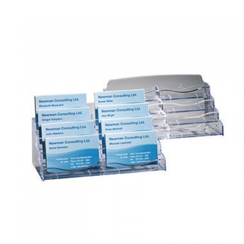 Sigel Visitenkartenaufsteller VA138 8Fächer glasklar Sigel Visitenkartenaufsteller VA138 8Fächer glasklar