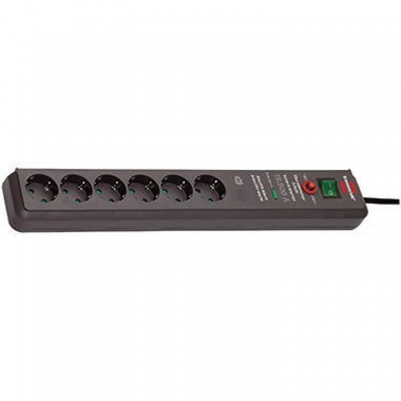 brennenstuhl Steckdosenleiste Secure-Tec 1159540376 6fach an