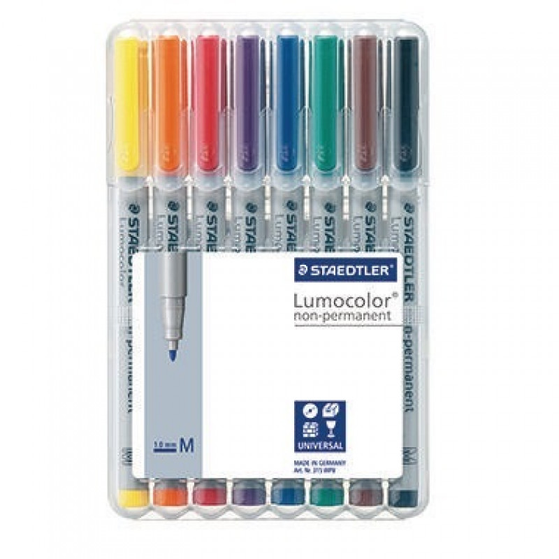 STAEDTLER Folienschreiber Lumocolor 315 WP8 1mm sortiert 8 St./Pack. STAEDTLER Folienschreiber Lumocolor 315 WP8 1mm sortiert 8 St./Pack.