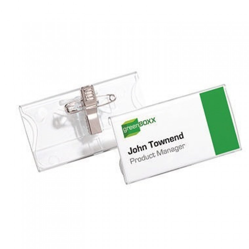 DURABLE Namensschild 812119 75x40mm Acryl tr 25 St./Pack. DURABLE Namensschild 812119 75x40mm Acryl tr 25 St./Pack.