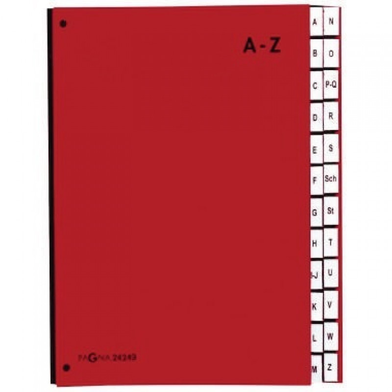 PAGNA Pultordner 24249-01 DIN A4 A-Z 24Fächer Polypropylen rt PAGNA Pultordner 24249-01 DIN A4 A-Z 24Fächer Polypropylen rt