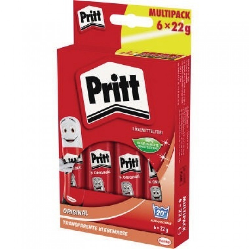 Pritt Klebestift PS6BF 22g Kunststoffhülse 6 St./Pack. Pritt Klebestift PS6BF 22g Kunststoffhülse 6 St./Pack.