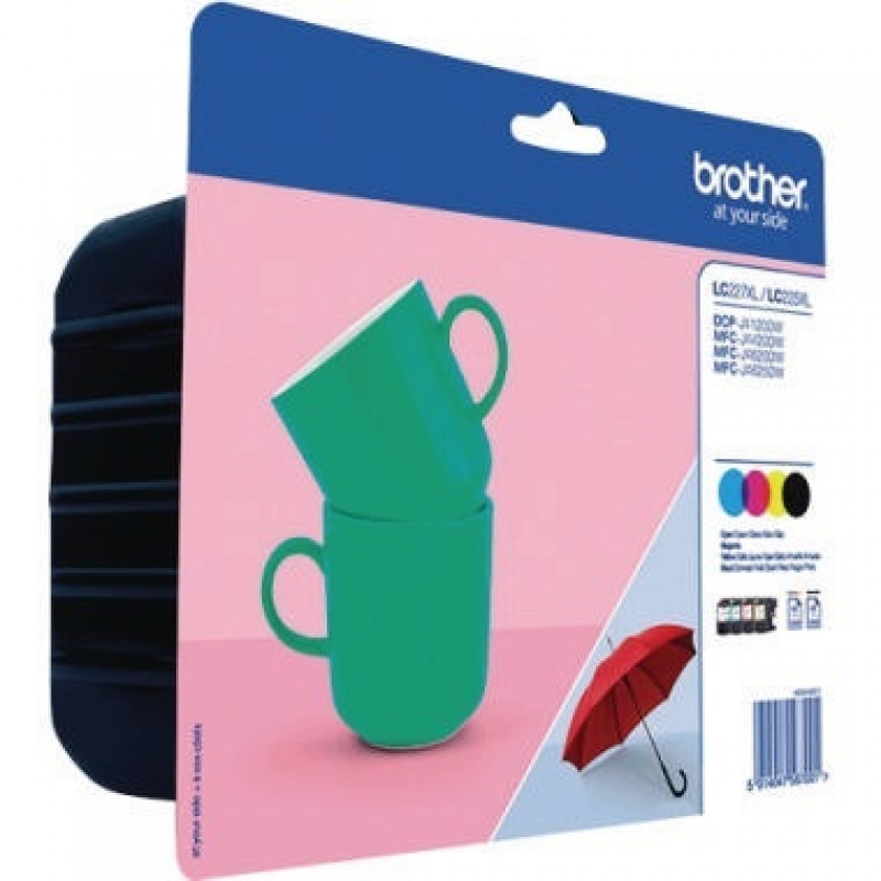 Brother Tintenpatrone LC227XL 1.200Seiten sw/c/m/y 4 St./Pack.