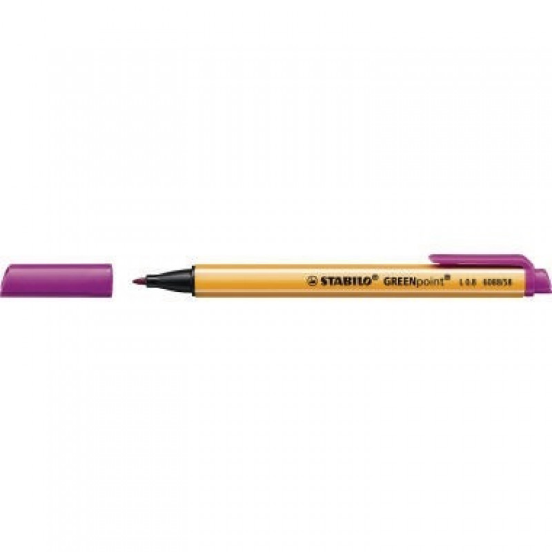 STABILO Feinschreiber GREENpoint 6088/58 0,8mm lila STABILO Feinschreiber GREENpoint 6088/58 0,8mm lila