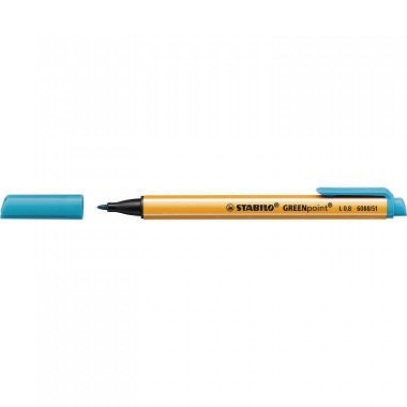 STABILO Feinschreiber GREENpoint 6088/51 0,8mm türkis STABILO Feinschreiber GREENpoint 6088/51 0,8mm türkis