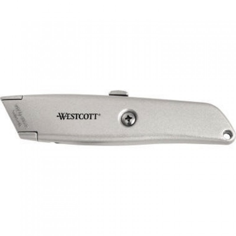 Westcott Metall Cutter E-84019 00 18mm Metallgriff silber Westcott Metall Cutter E-84019 00 18mm Metallgriff silber