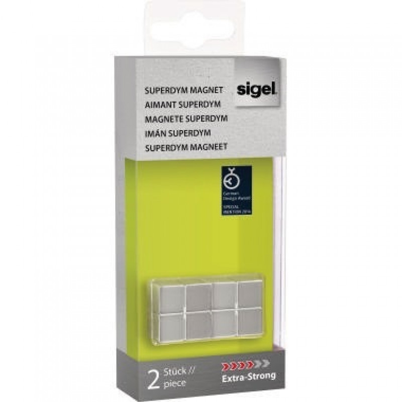 Sigel Magnet SuperDym C10 GL704 Cube 20x10x20mm silber 2 St./Pack. Sigel Magnet SuperDym C10 GL704 Cube 20x10x20mm silber 2 St./Pack.