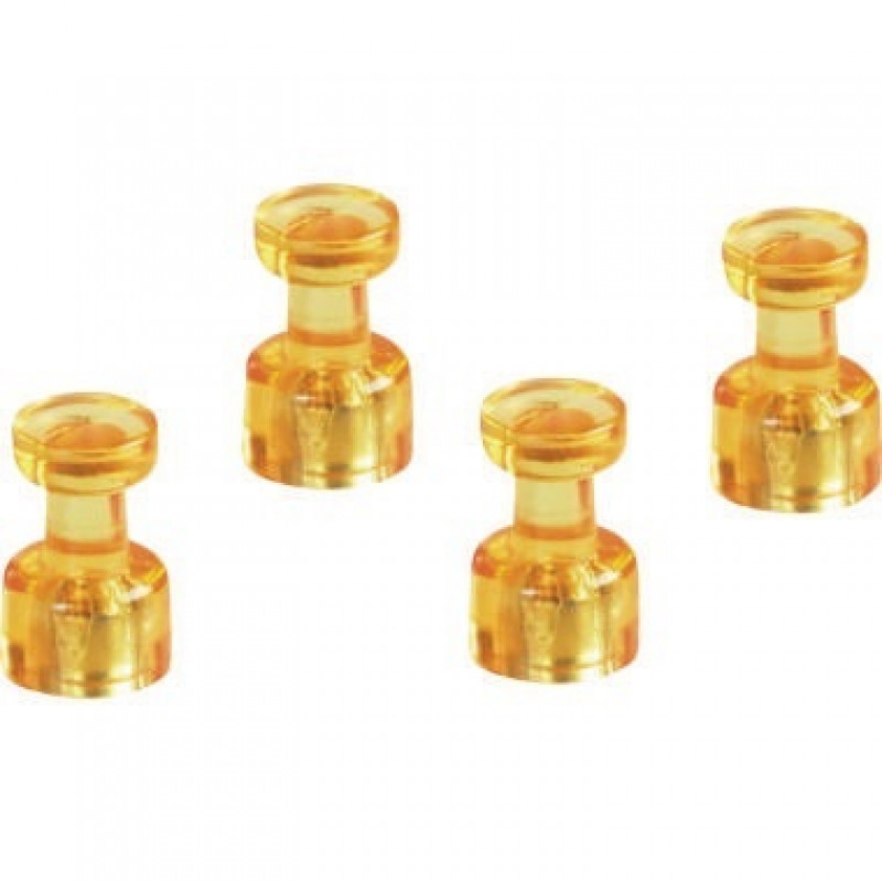 magnetoplan Magnet Memohalter 1666144 18mm gelb 4 St./Pack. magnetoplan Magnet Memohalter 1666144 18mm gelb 4 St./Pack.