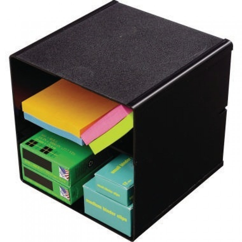 Deflect-o Organisationsbox CUBE 350704 2Fächer schwarz Deflect-o Organisationsbox CUBE 350704 2Fächer schwarz