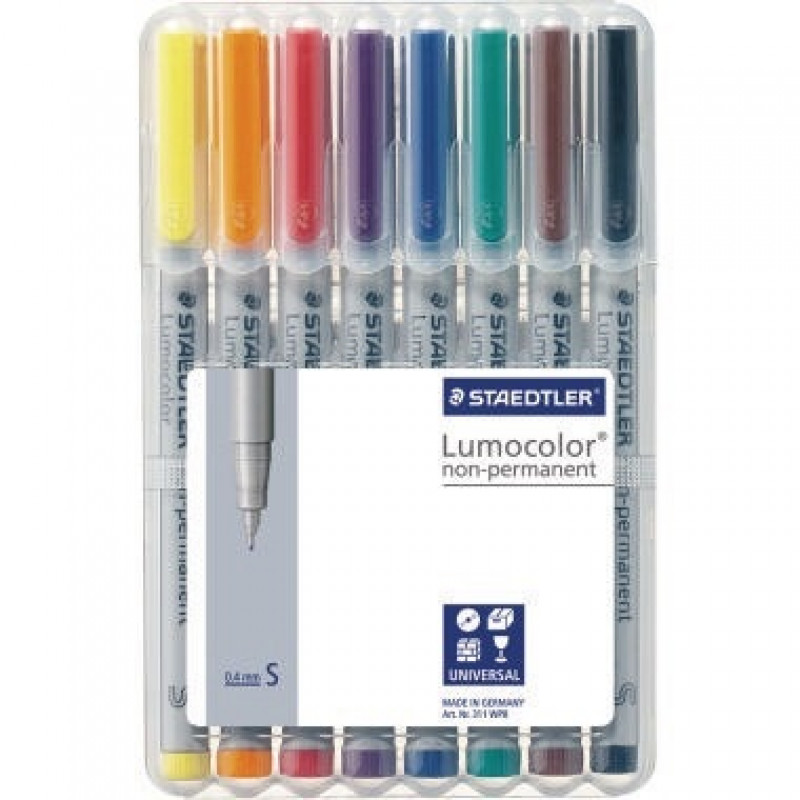 STAEDTLER Folienschreiber Lumocolor 311 WP8 0,4mm sortiert 8 St./Pack. STAEDTLER Folienschreiber Lumocolor 311 WP8 0,4mm sortiert 8 St./Pack.