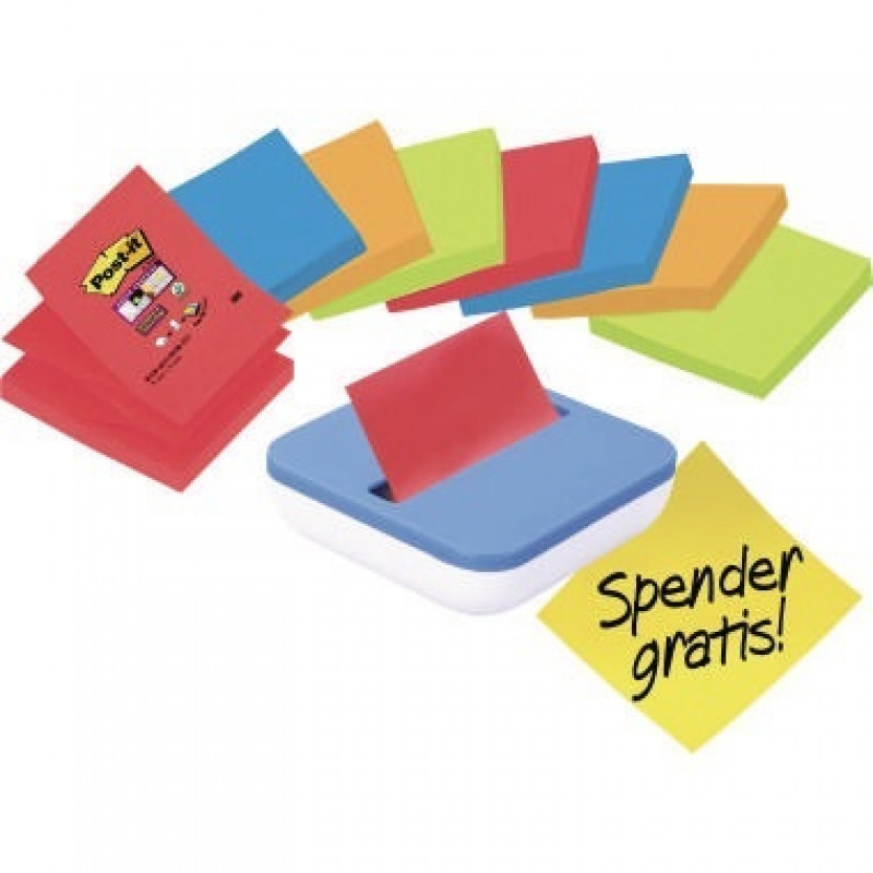 Post-it Haftnotiz Z-Notes VAL-B8P 90Bl. sortiert 8 St./Pack. +Spender Post-it Haftnotiz Z-Notes VAL-B8P 90Bl. sortiert 8 St./Pack. +Spender