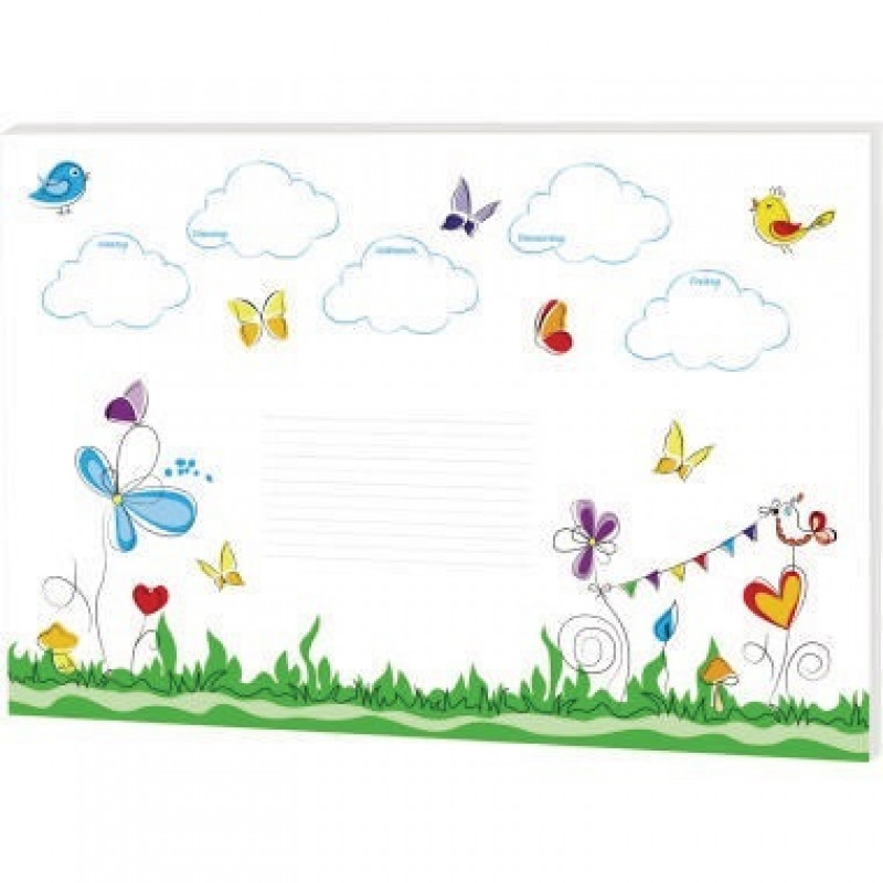 RNK Schreibunterlage Schmetterlinge 46630 600x420mm 30Blatt