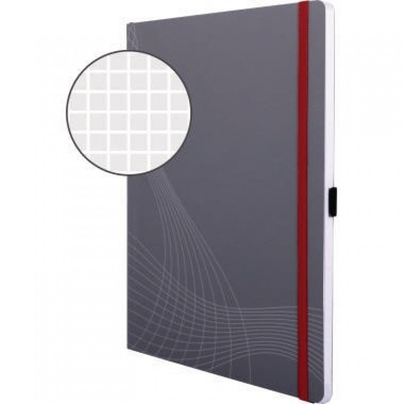 Avery Zweckform Notizbuch 7021 DIN A4 kariert 80 Bl. grau Avery Zweckform Notizbuch 7021 DIN A4 kariert 80 Bl. grau