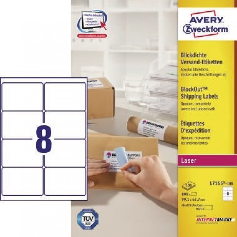 Avery Zweckform Adressetikett QuickPEEL L7165-100 800 St./Pack. Avery Zweckform Adressetikett QuickPEEL L7165-100 800 St./Pack.