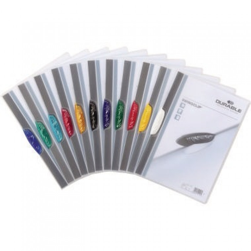 DURABLE Klemmmappe SWINGCLIP 226000 DIN A4 max. 30Bl. Klemme sortiert DURABLE Klemmmappe SWINGCLIP 226000 DIN A4 max. 30Bl. Klemme sortiert