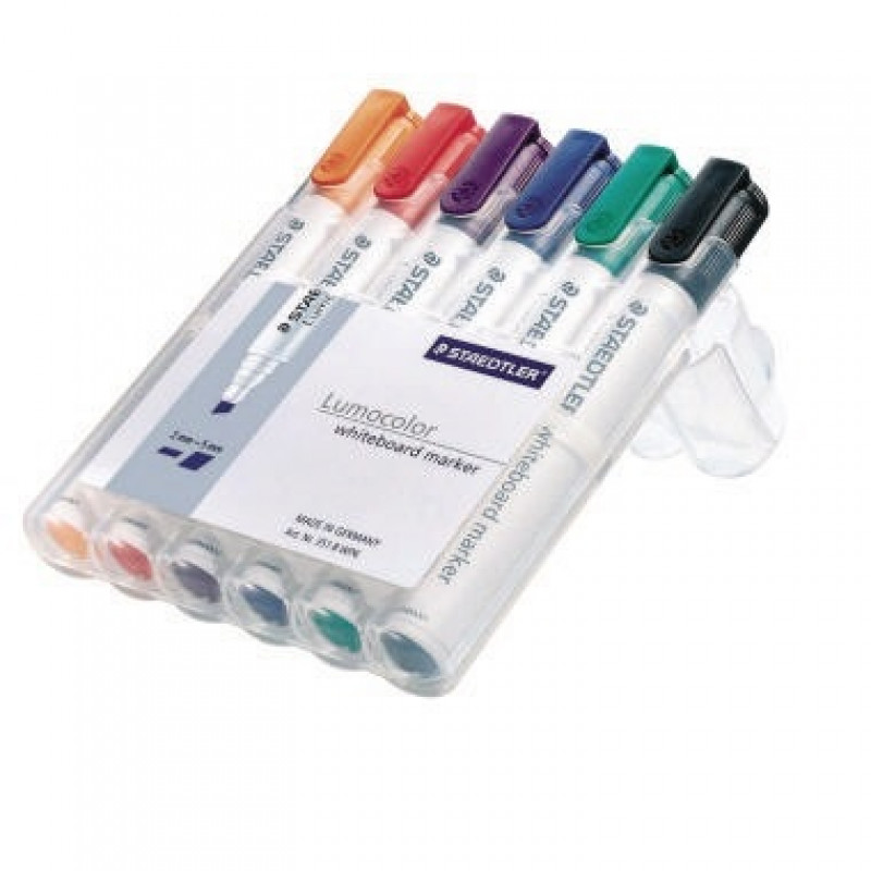 STAEDTLER Whiteboardmarker Lumocolor 351 B WP6 6 St./Pack. STAEDTLER Whiteboardmarker Lumocolor 351 B WP6 6 St./Pack.