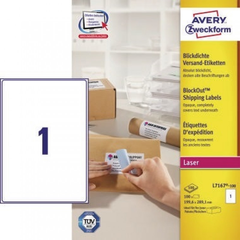Avery Zweckform Adressetikett QuickPEEL L7167-100 100 St./Pack. Avery Zweckform Adressetikett QuickPEEL L7167-100 100 St./Pack.