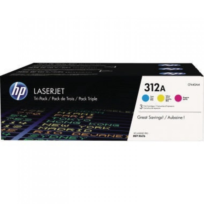 HP Toner CF440AM 312A c/m/y 3 St./Pack.