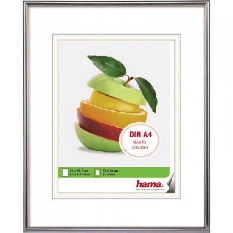 Hama Bilderrahmen Sevilla 00066432 21x29,7cm Kunststoff silber Hama Bilderrahmen Sevilla 00066432 21x29,7cm Kunststoff silber