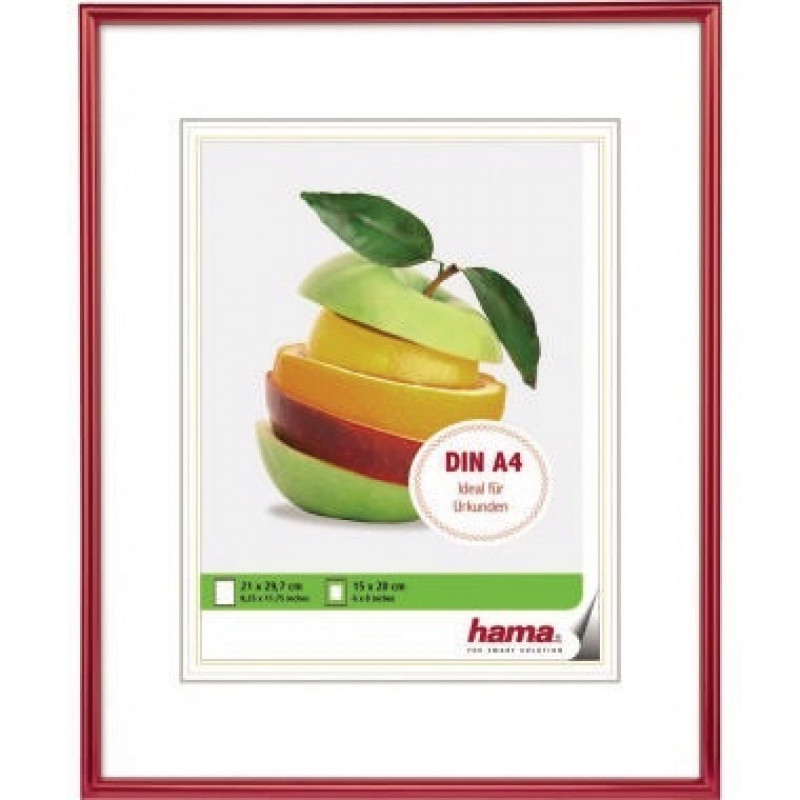 Hama Bilderrahmen Sevilla 00066282 21x29,7cm Kunststoff rot Hama Bilderrahmen Sevilla 00066282 21x29,7cm Kunststoff rot
