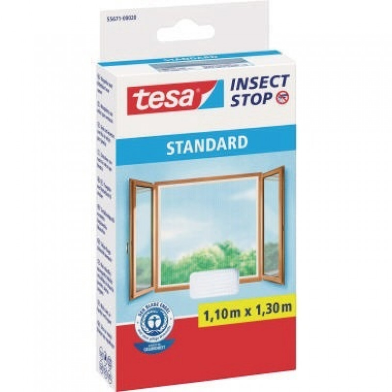 tesa Fliegengitter standard 55671-00020-02 110x130cm weiß tesa Fliegengitter standard 55671-00020-02 110x130cm weiß