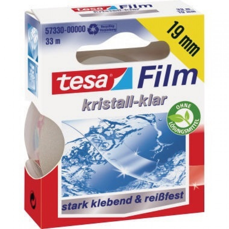 tesa Klebefilm tesafilm kristall- klar 57330-00000 19mmx33m tesa Klebefilm tesafilm kristall- klar 57330-00000 19mmx33m
