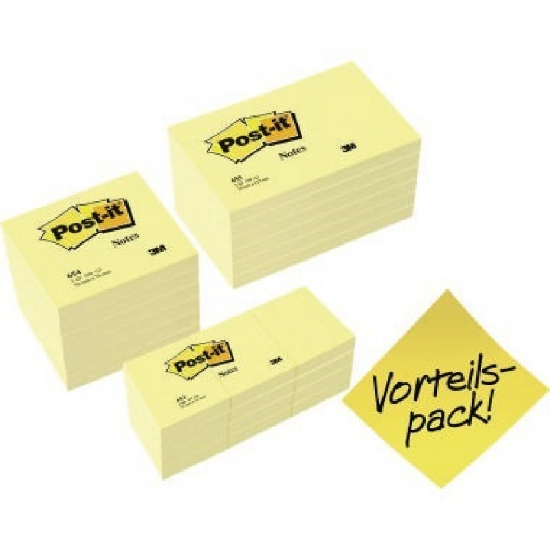 Post-it Haftnotiz Promotion Sparset 654655P gelb 24 St./Pack. Post-it Haftnotiz Promotion Sparset 654655P gelb 24 St./Pack.