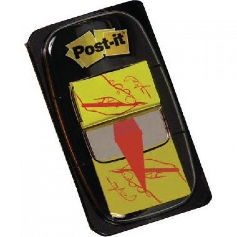 Post-it Haftstreifen Index Symbol 680-31 Unterschrift gelb 50Blatt Post-it Haftstreifen Index Symbol 680-31 Unterschrift gelb 50Blatt