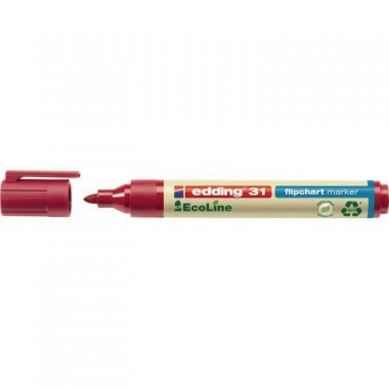 edding Flipchartmarker 31 EcoLine 4-31002 1,5-3mm Rundspitze rot edding Flipchartmarker 31 EcoLine 4-31002 1,5-3mm Rundspitze rot