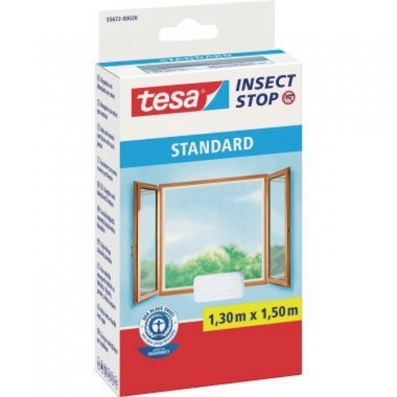 tesa Fliegengitter standard 55672-00020-02 1,3x1,5m weiß tesa Fliegengitter standard 55672-00020-02 1,3x1,5m weiß
