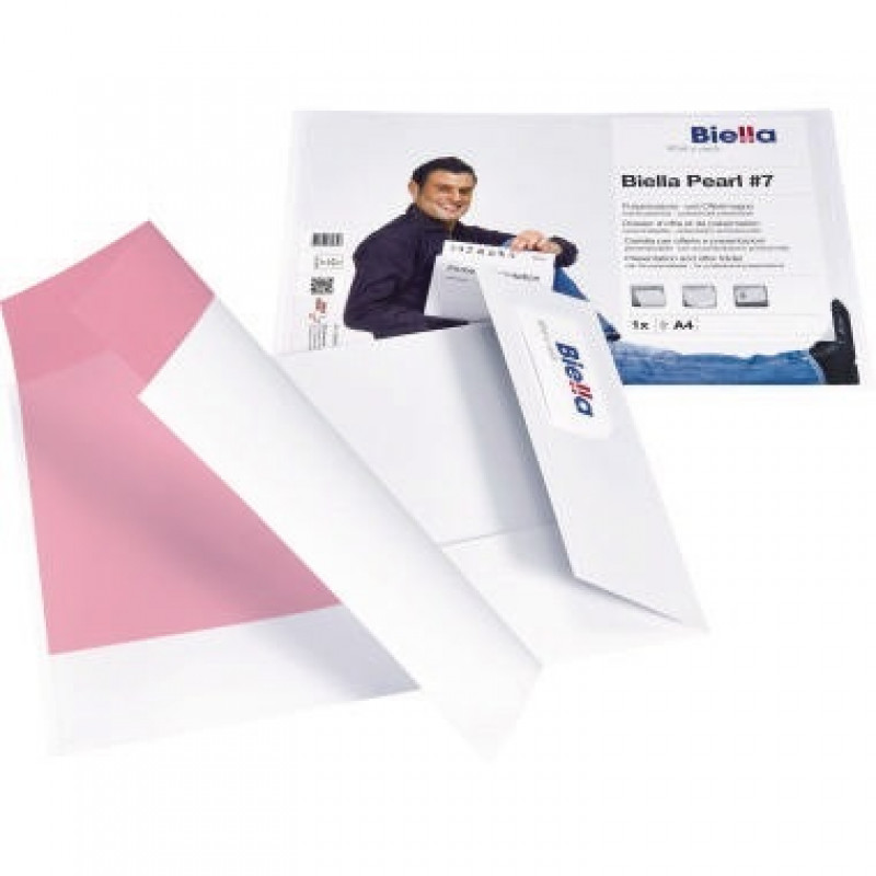Biella Präsentationsmappe Pearl 7 0186457.01 DIN A4 quer Karton weiß Biella Präsentationsmappe Pearl 7 0186457.01 DIN A4 quer Karton weiß