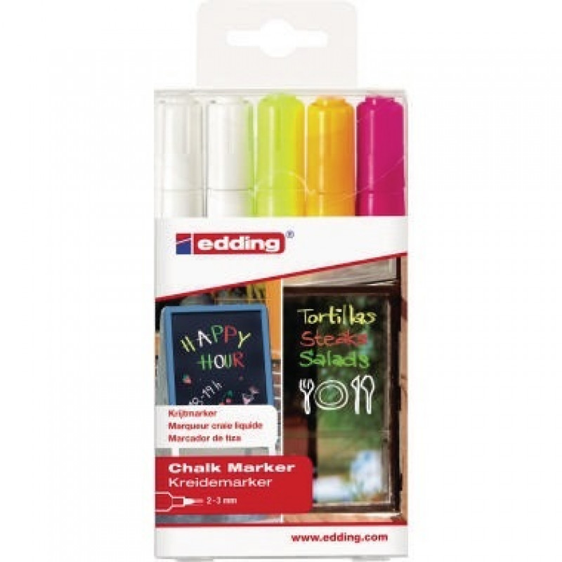 edding Kreidemarker 4-4095-5999 2 - 3 mm 5 St./Pack edding Kreidemarker 4-4095-5999 2 - 3 mm 5 St./Pack