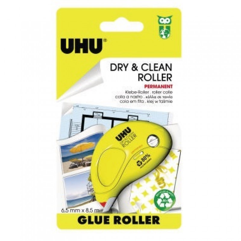 UHU Kleberoller Dry&Clean 50465 perm. Einweg UHU Kleberoller Dry&Clean 50465 perm. Einweg