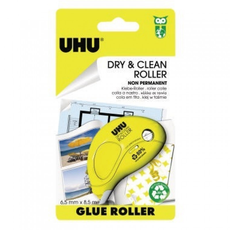 UHU Kleberoller Dry&Clean 50520 non perm. Einweg Bl.