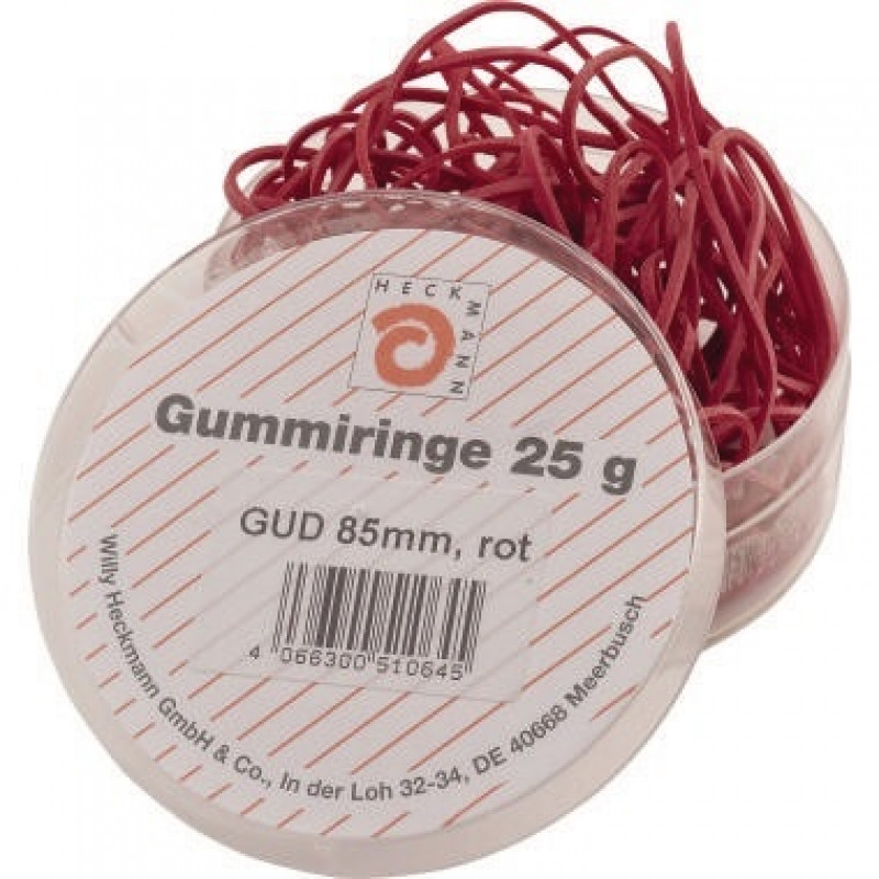 WIHEDÜ Gummiringe Ø 85mm rot 25 g/Pack WIHEDÜ Gummiringe Ø 85mm rot 25 g/Pack