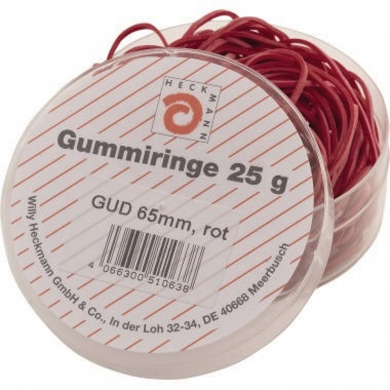 WIHEDÜ Gummiringe 510063 Ø 65mm rot 25g/Pack WIHEDÜ Gummiringe 510063 Ø 65mm rot 25g/Pack