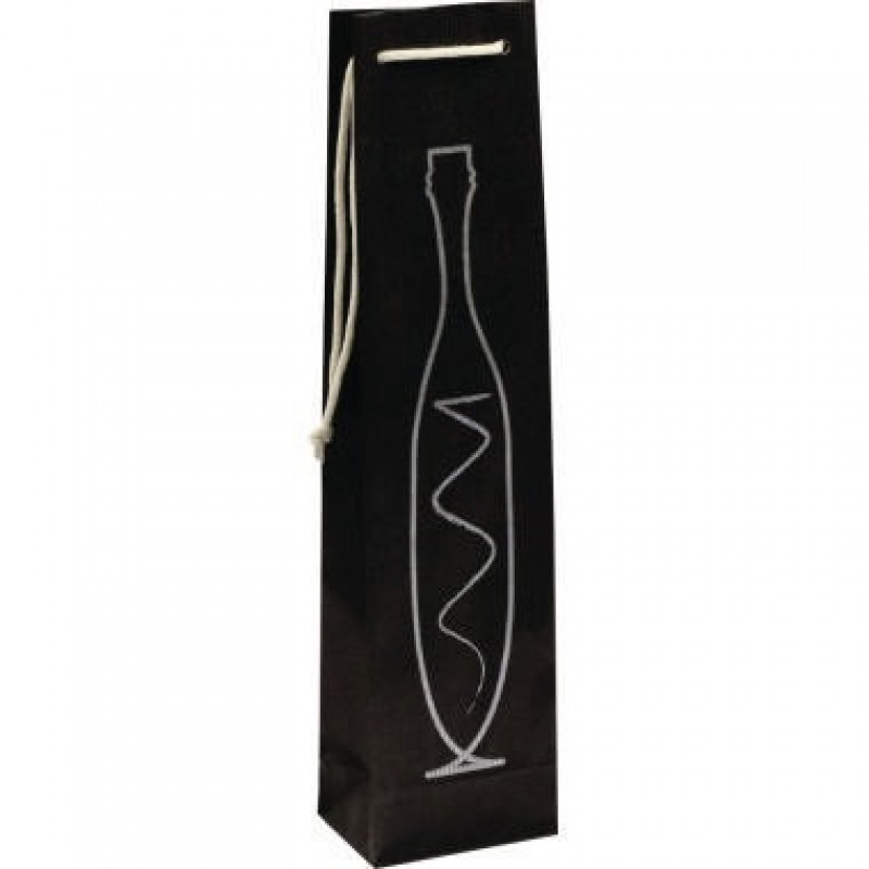 Flaschenbeutel 1FBBB000010 schwarz/silber 100 St./Pack Flaschenbeutel 1FBBB000010 schwarz/silber 100 St./Pack